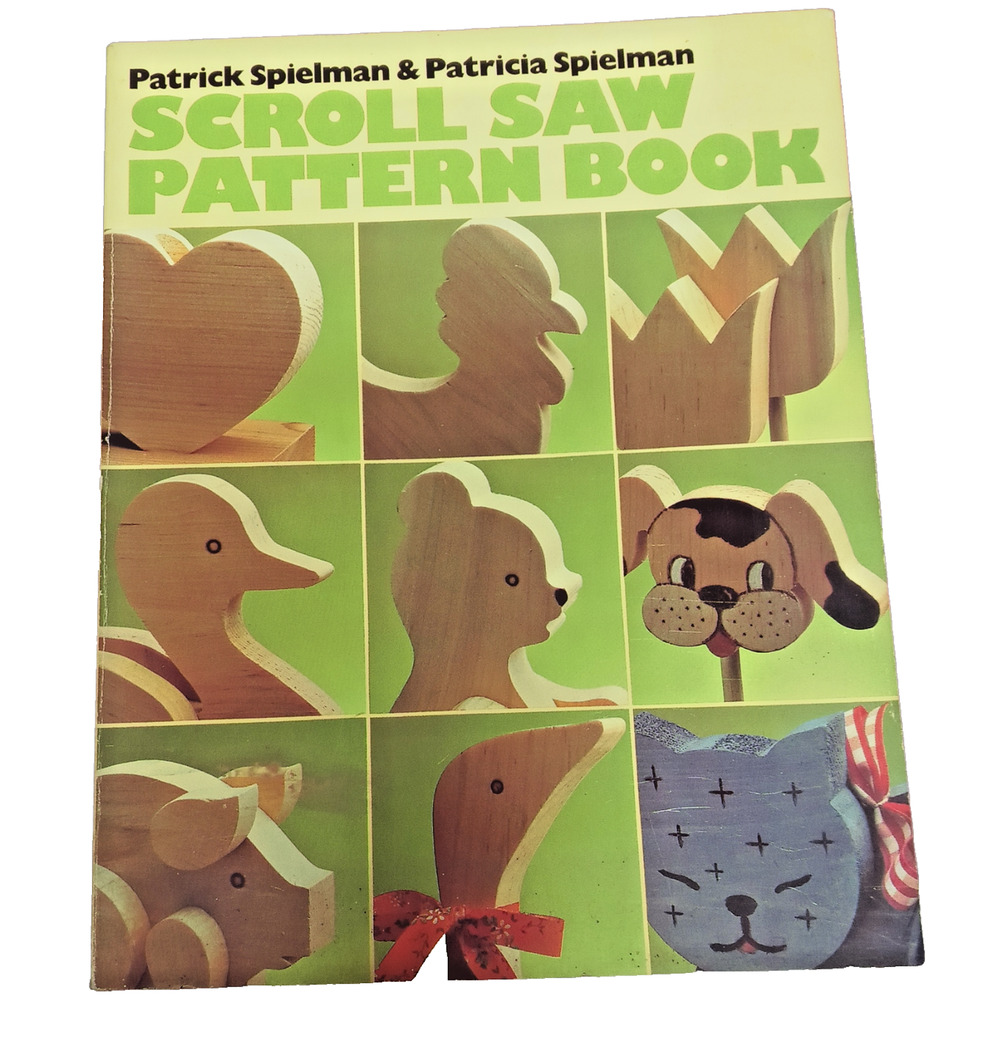 Scroll Saw Pattern Easy to Follow Workable Patterns Wood Crafting Vintage Book